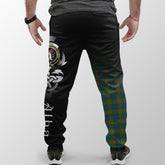 Clan Aiton Tartan Crest Jogger Sweatpants  Alba Celtic Style OA38 Clan Aiton Tartan Today
